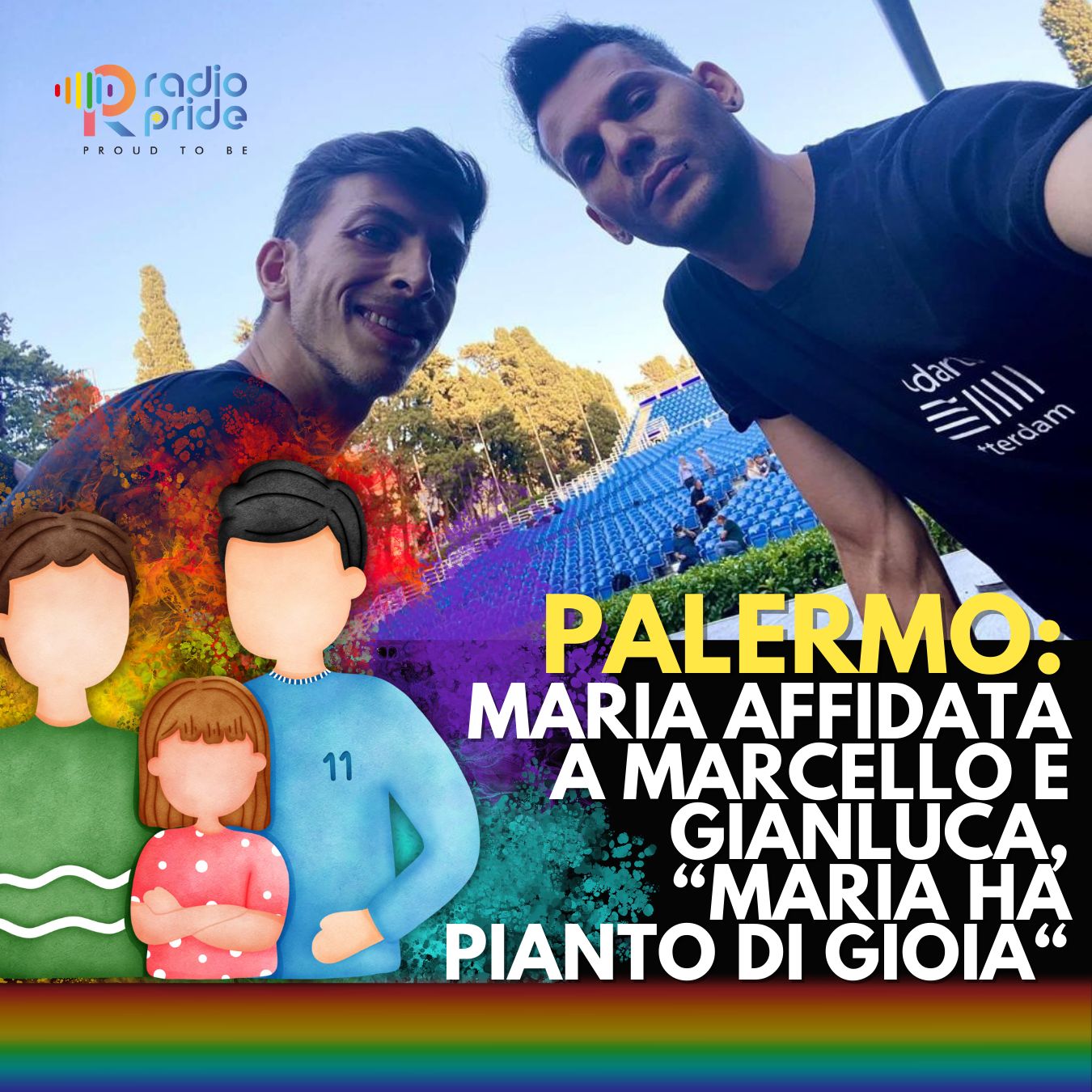 Maria affidata ad una coppia di ballerini di Palermo. Intervista esclusiva per Radio Pride a Marcello e Gianluca.