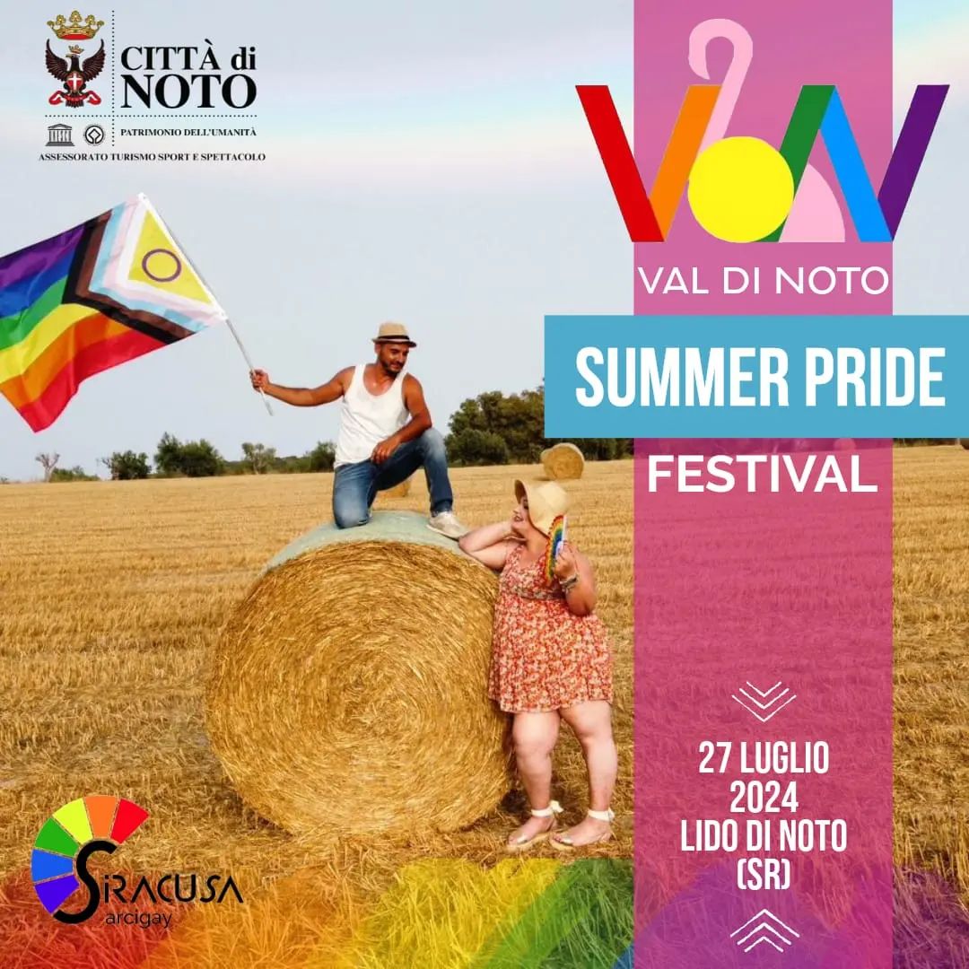 Sabato il primo Val di Noto Summer Pride, Francesca Pascale madrina e gemellaggio con Napoli.