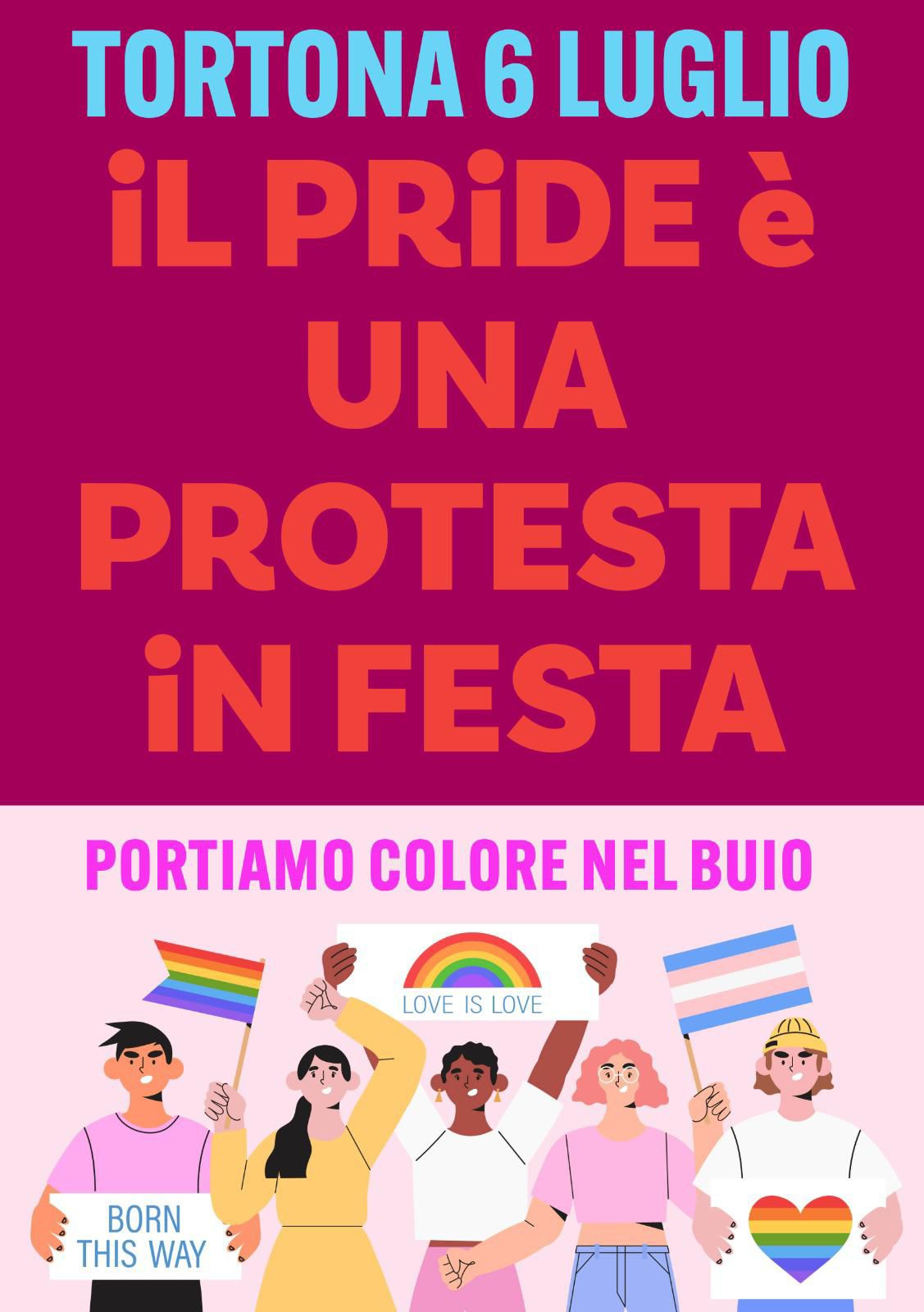 Esordio per Tortona: 6 Luglio il primo pride cittadino tra parata e flash mob