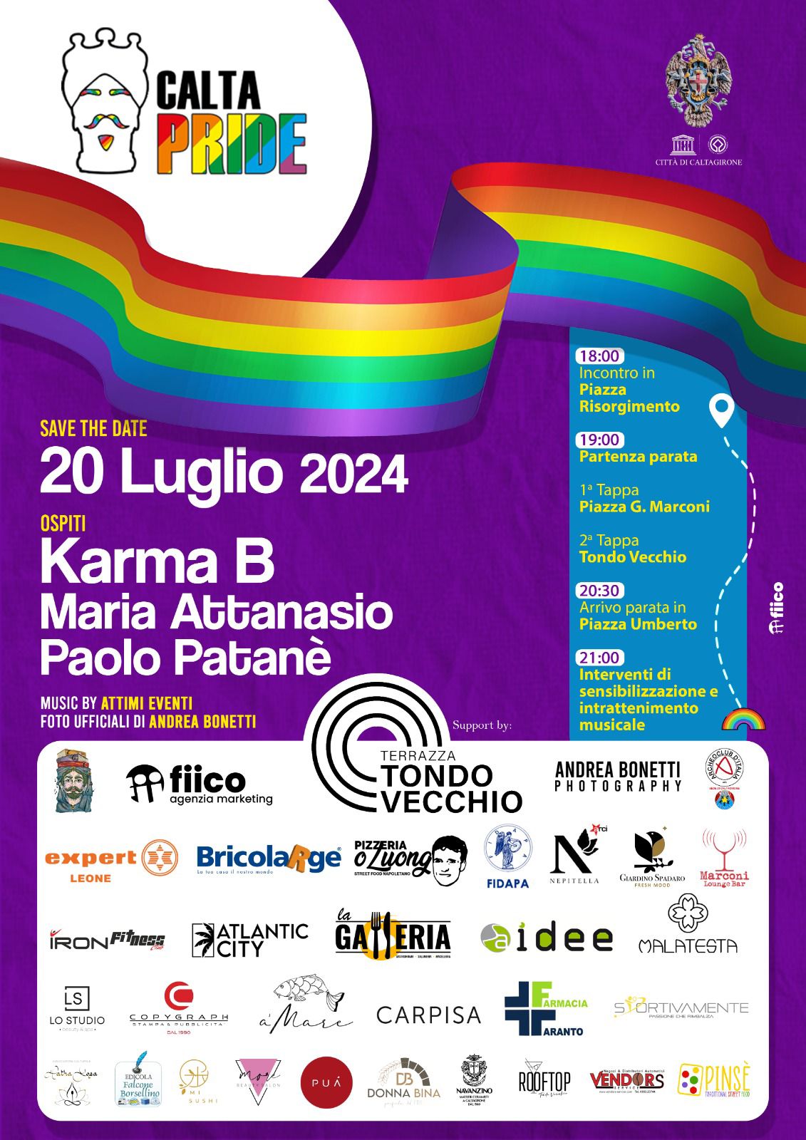 Primo Pride a Caltagirone. Luca Sciacca (CaltaPride): il 20 luglio arriverà l’Onda Pride e sarà indomabile